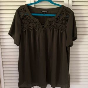 Express crochet front blouse